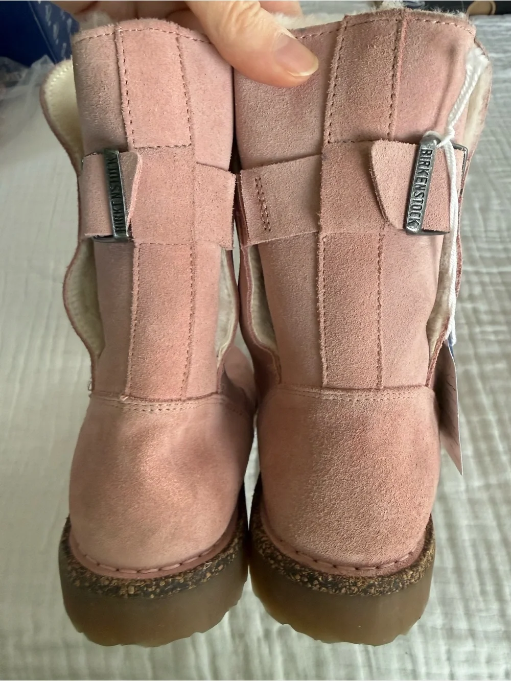 NWT Birkenstock Uppsala Shearling Suede Leather Boot Size 38 Regular/Wide